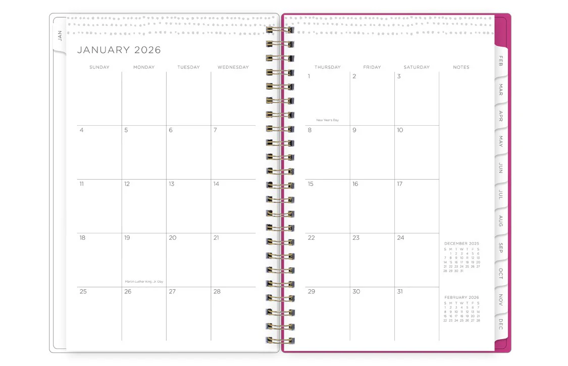 Magenta Blooms 2026 Weekly Monthly 5x8 Kelly Ventura for Blue Sky Planning Calendar - Image 4