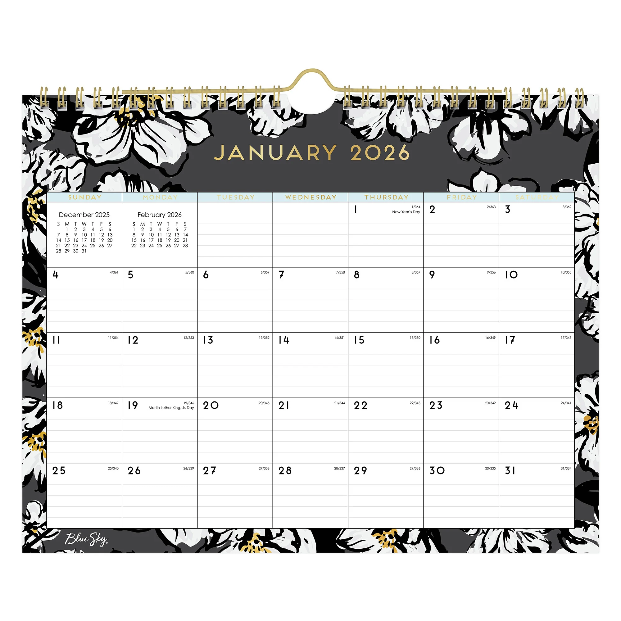 Baccara Dark 2026 Wall Calendar 11x8.75 - Image 3