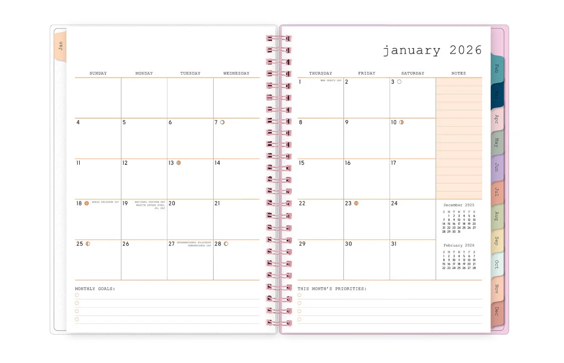 Gloria 2026 Weekly Planner Notes 5.875x8.625 WAAV Planning Calendar - Image 4