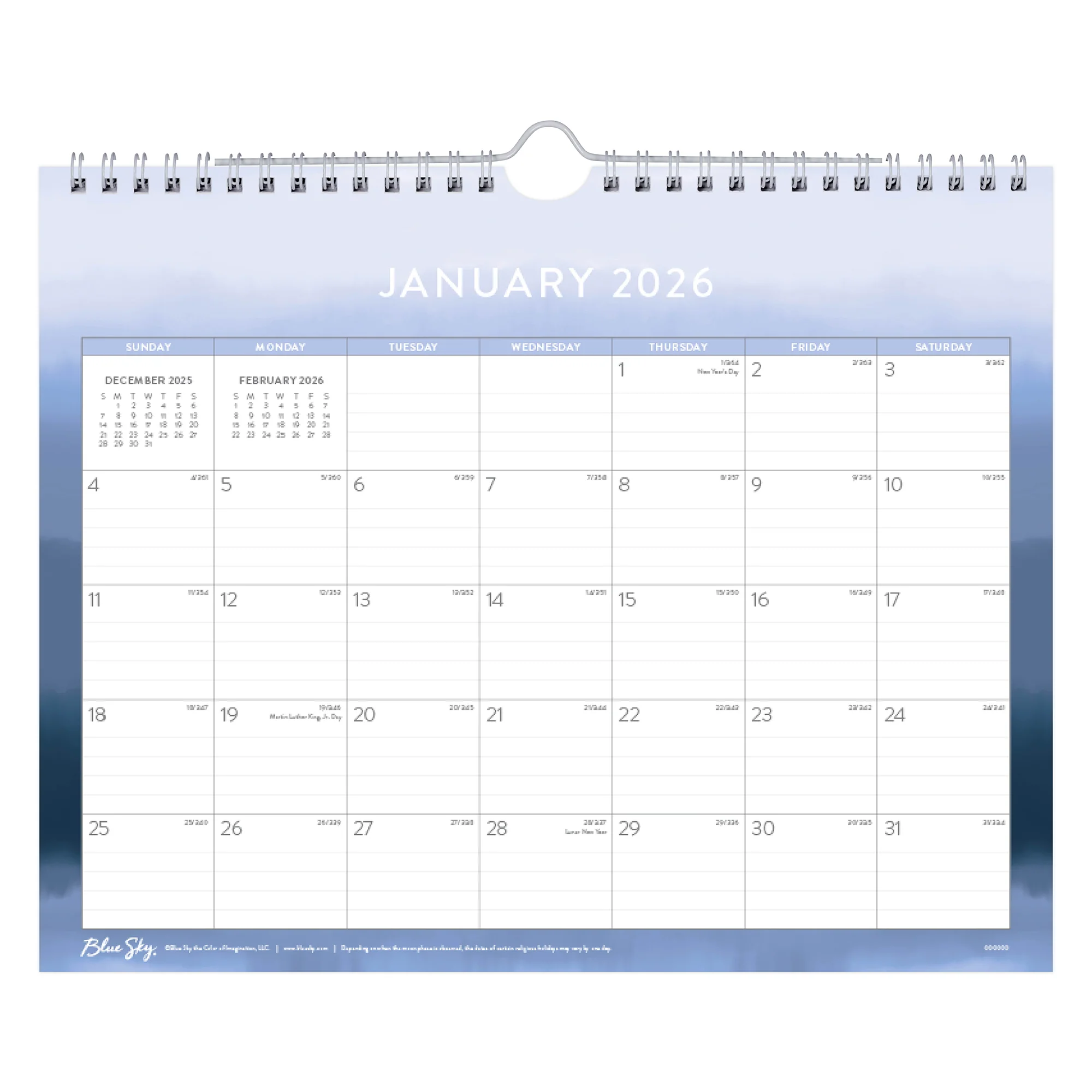 Inner Peace 2026 Wall Calendar 11x8.75 - Image 3