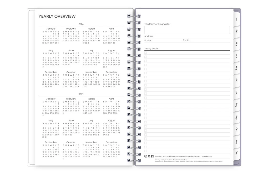 Laila 2026 Weekly Monthly 5x8 Planning Calendar - Image 5