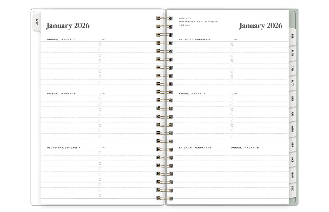 Marisa 2026 Weekly Monthly 5x8 Planning Calendar - The Everygirl - Image 3