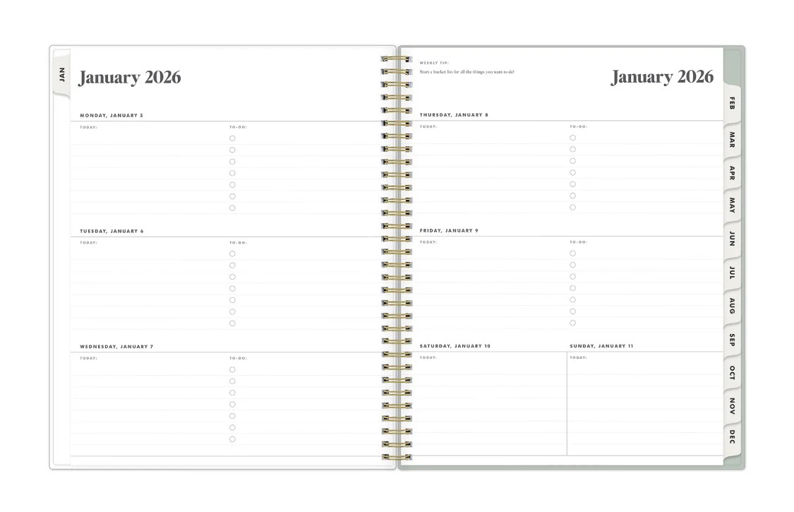 Marisa 2026 Weekly Monthly 8.5x11 Planning Calendar - The Everygirl - Image 3
