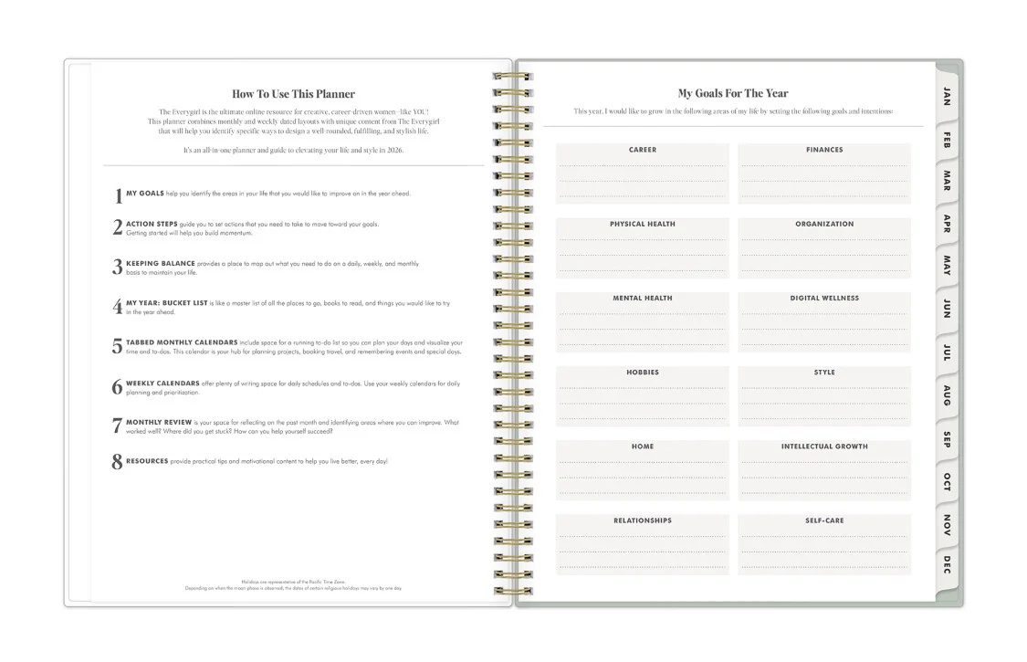 Marisa 2026 Weekly Monthly 8.5x11 Planning Calendar - The Everygirl - Image 6