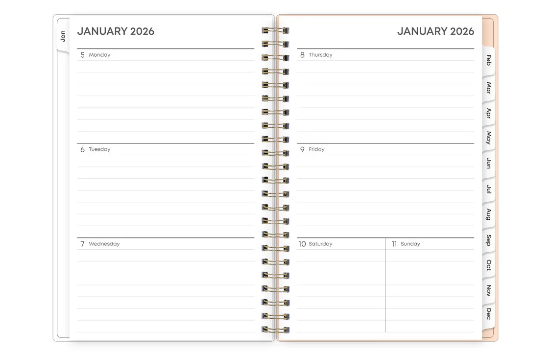 Natalya 2026 Weekly Monthly 8.5x11 Planning Calendar - Image 3