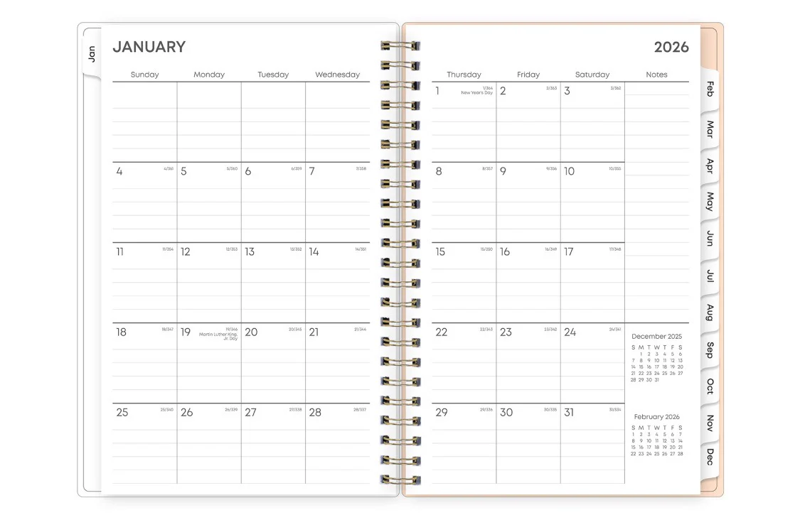 Natalya 2026 Weekly Monthly 8.5x11 Planning Calendar - Image 4