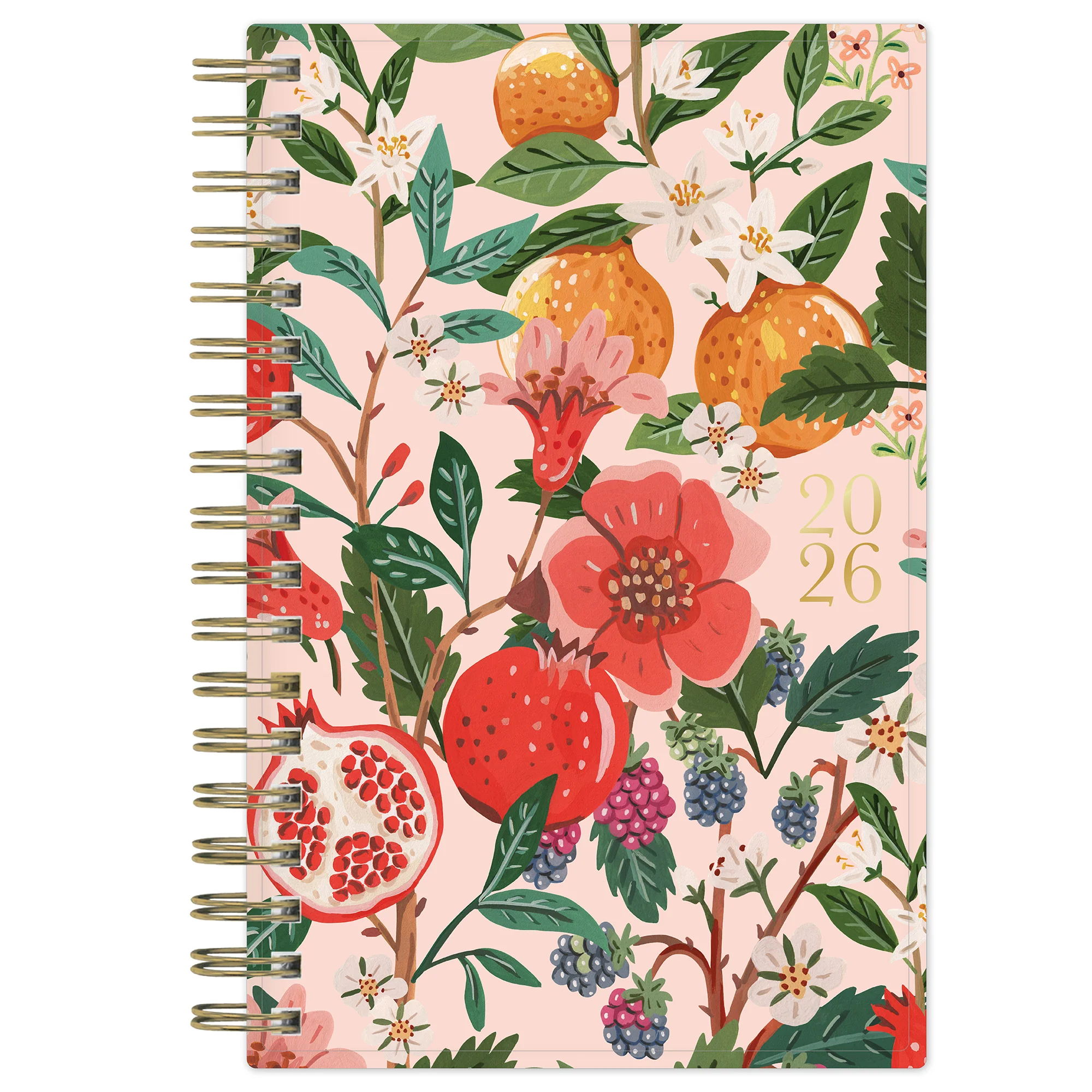 Pomegranate Blush 2026 Weekly Monthly 3.625x6.125 Planning Calendar - Bespoke Letterpress - Image 6