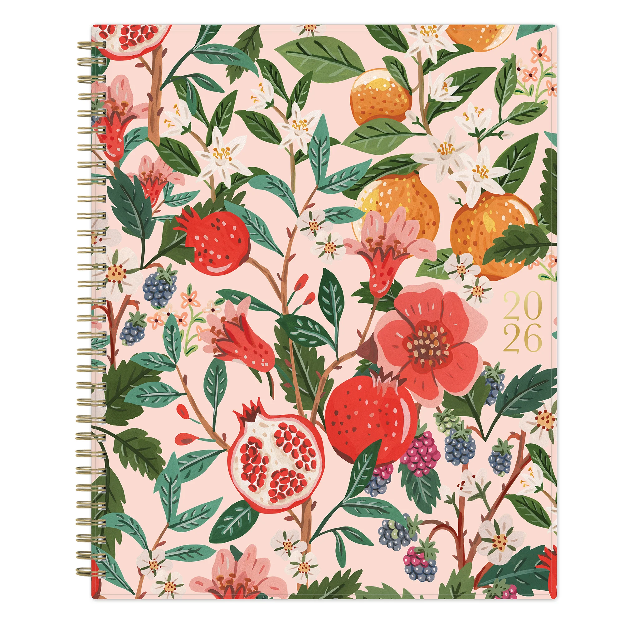 Pomegranate Blush 2026 Weekly Monthly 8.5x11 Planning Calendar - Bespoke Letterpress - Image 6