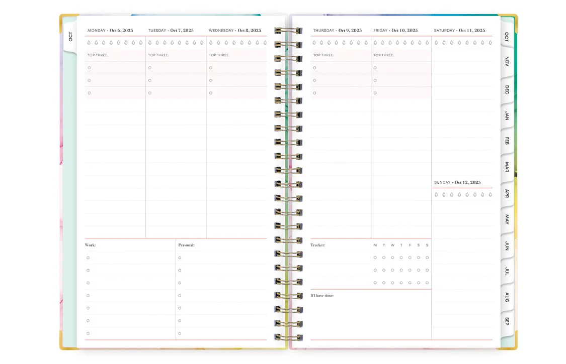 Rainbow Ink 2026 Weekly Monthly 5x8 Planning Calendar - Image 3