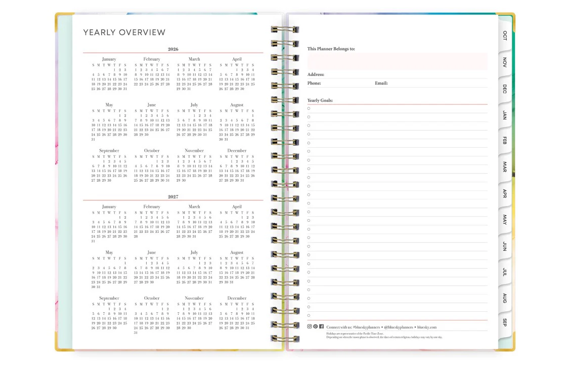Rainbow Ink 2026 Weekly Monthly 5x8 Planning Calendar - Image 7