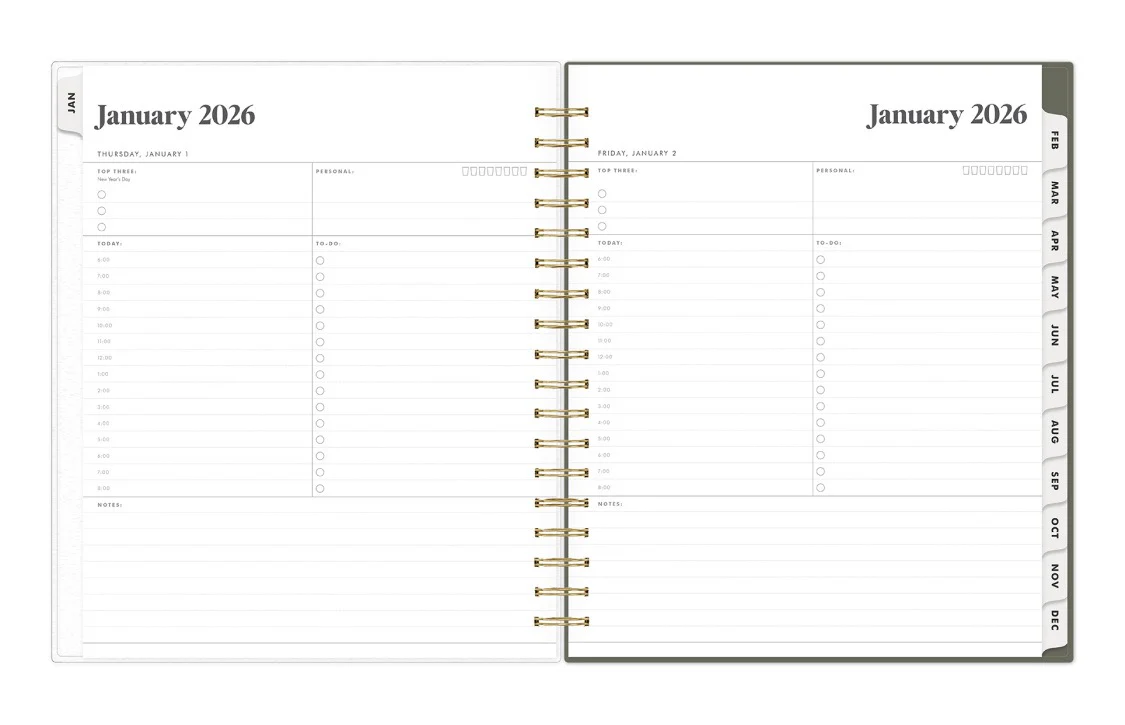 Rue Olive 2026 Daily Monthly 8x10 Planning Calendar - The Everygirl - Image 3