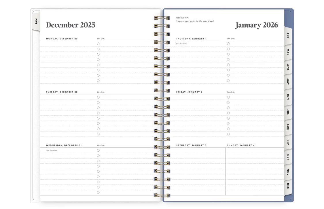 Sadie Blue 2026 Weekly Monthly 5x8 Planning Calendar - The Everygirl - Image 3