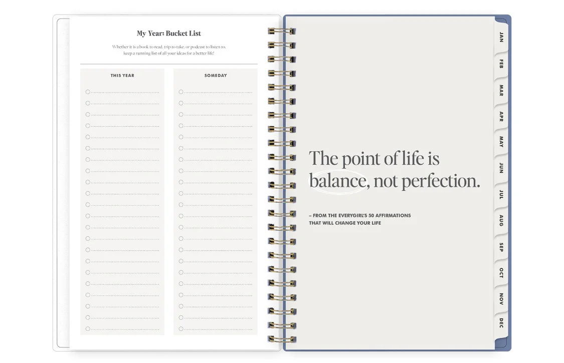 Sadie Blue 2026 Weekly Monthly 5x8 Planning Calendar - The Everygirl - Image 6