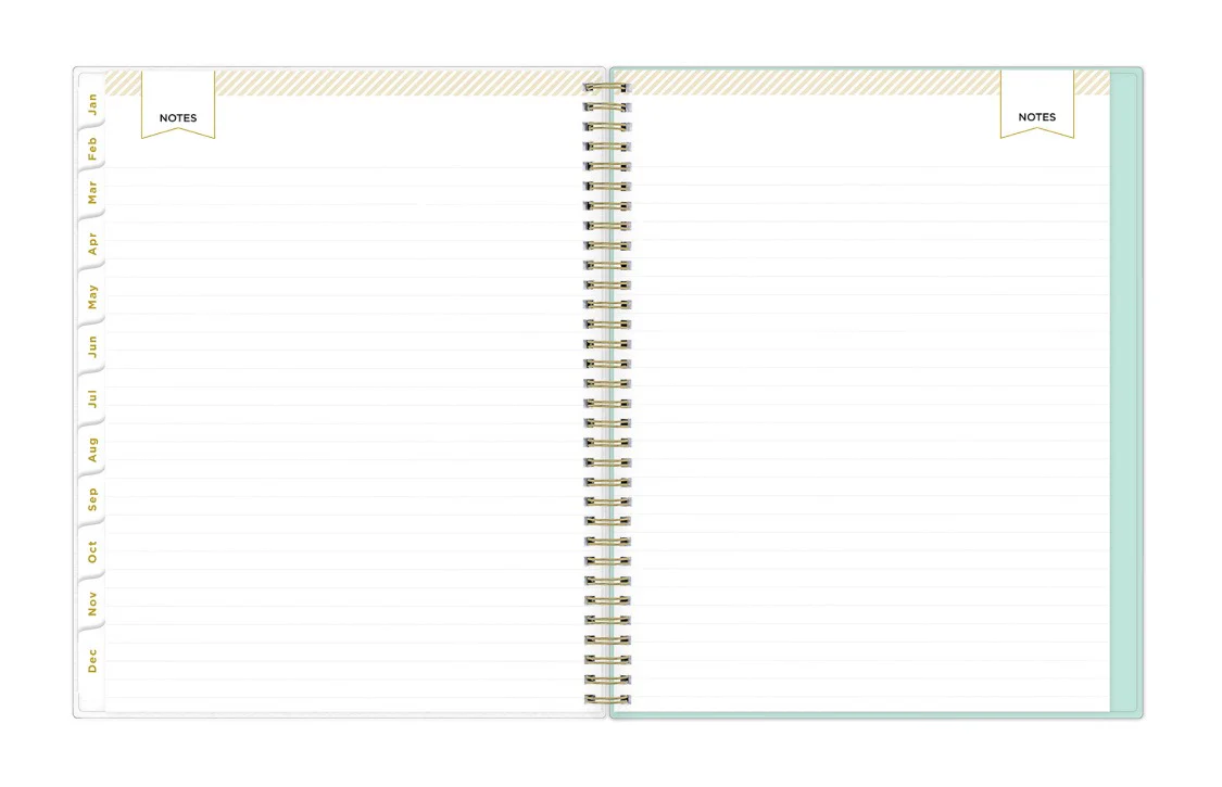 Secret Garden Mint 2026 Weekly Monthly 8.5x11 Day Designer for Blue Sky Planning Calendar - Image 5